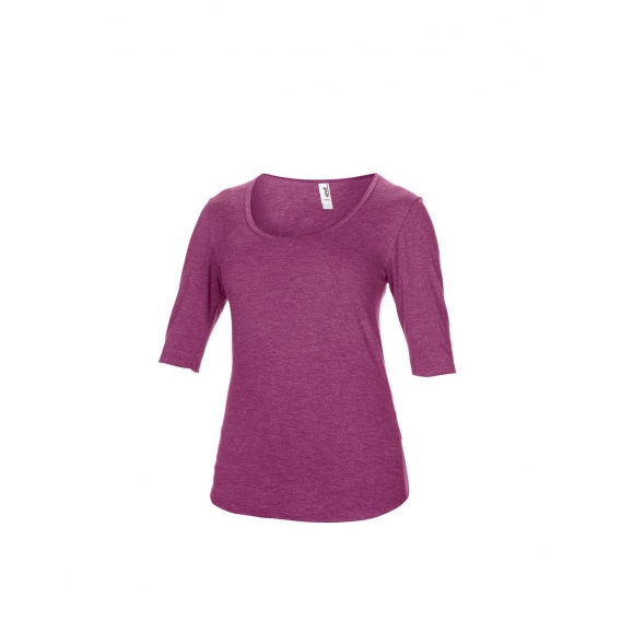 WOMEN’S TRI-BLEND DEEP SCOOP 1/2 SLEEVE TEE