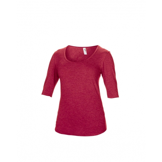 WOMEN’S TRI-BLEND DEEP SCOOP 1/2 SLEEVE TEE