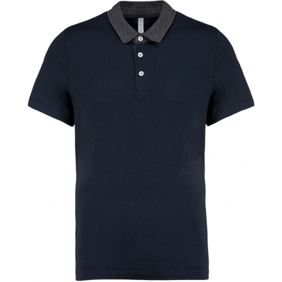 MEN'S TWO-TONE JERSEY POLO SHIRT