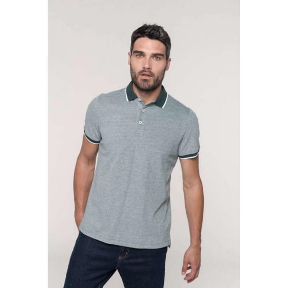 MEN'S TWO-TONE MARL POLO SHIRT