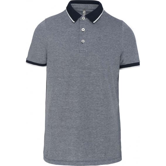 MEN'S TWO-TONE MARL POLO SHIRT