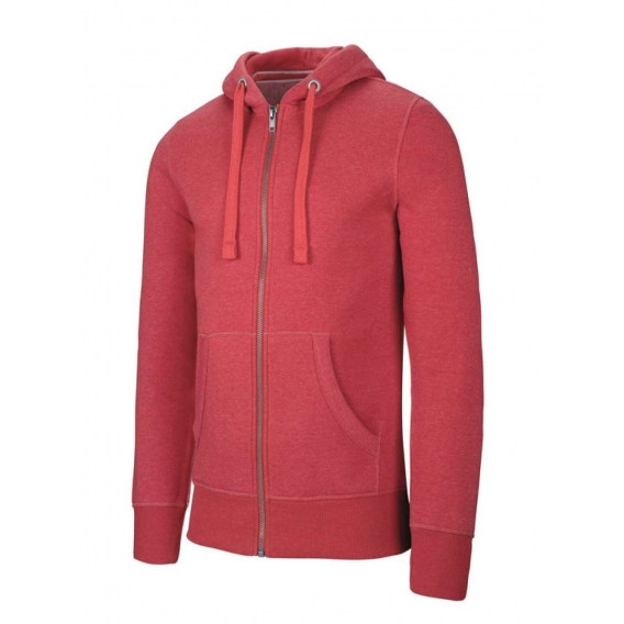 MEN'S MELANGE FULL ZIP HOODED SWEATSHIRT