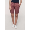 LADIES' WASHED EFFECT BERMUDA SHORTS