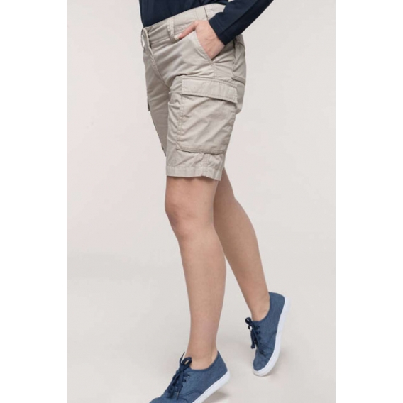 LADIES' LIGHTWEIGHT MULTIPOCKET BERMUDA SHORTS