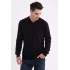 MEN’S V-NECK FINE GAUGE COTTON PULLOVER