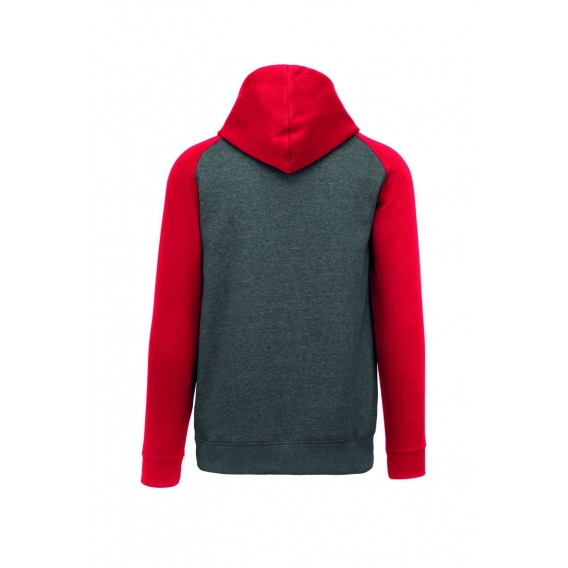 ADULT TWO-TONE HOODED SWEATSHIRT