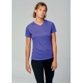 LADIES’ V-NECK SHORT SLEEVE SPORTS T-SHIRT