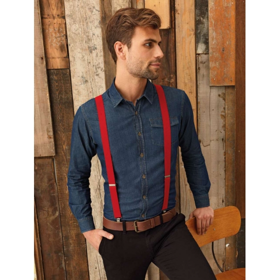 CLIP-ON TROUSER BRACES/SUSPENDERS