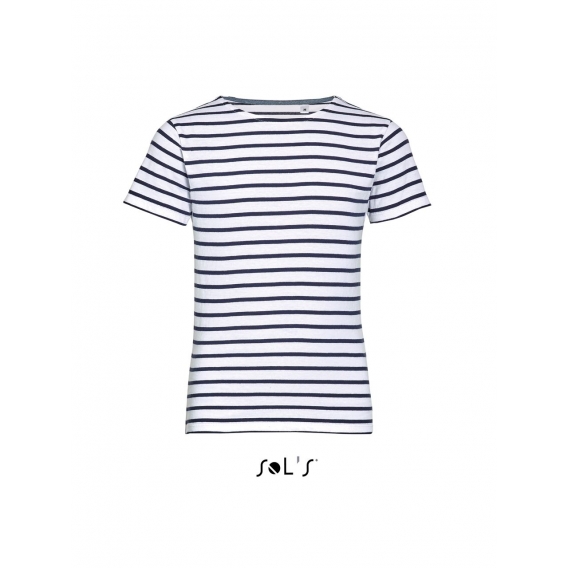 MILES KIDS - ROUND NECK STRIPED T-SHIRT