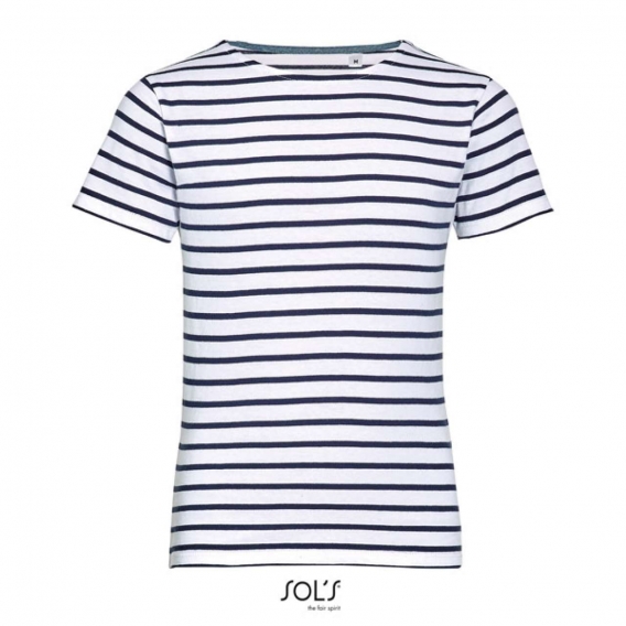 MILES KIDS - ROUND NECK STRIPED T-SHIRT