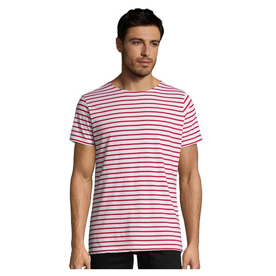 Men`s Round Neck Striped T-Shirt Miles