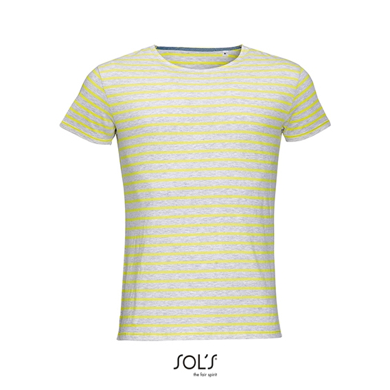 Men`s Round Neck Striped T-Shirt Miles