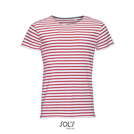 Men`s Round Neck Striped T-Shirt Miles