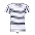 Kids` Round Neck Striped T-Shirt Miles