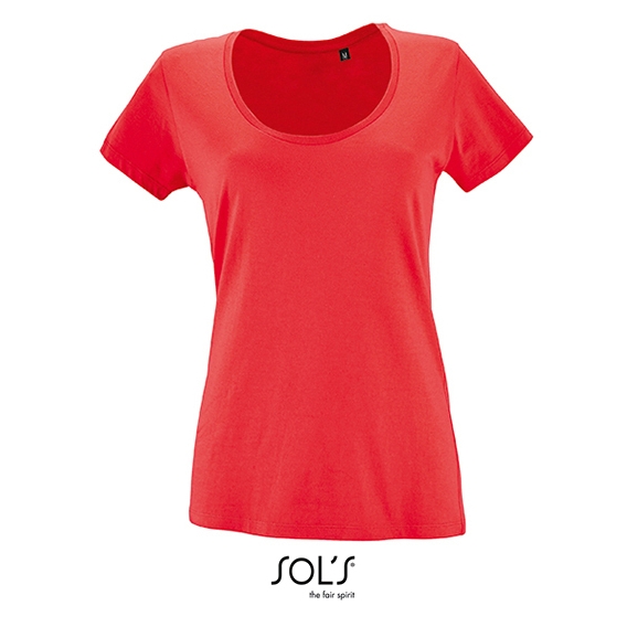 Women`s Low-Cut Round Neck T-Shirt Metropolitan