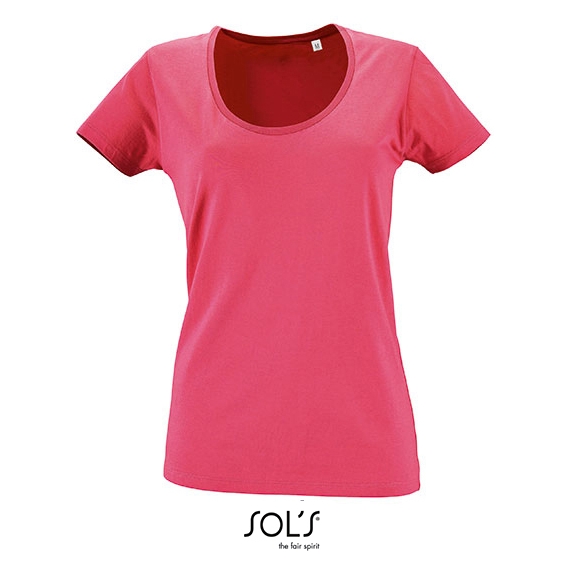 Women`s Low-Cut Round Neck T-Shirt Metropolitan