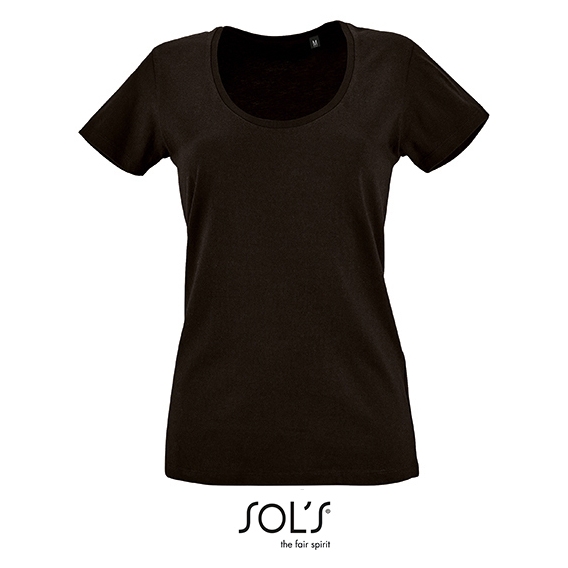 Women`s Low-Cut Round Neck T-Shirt Metropolitan