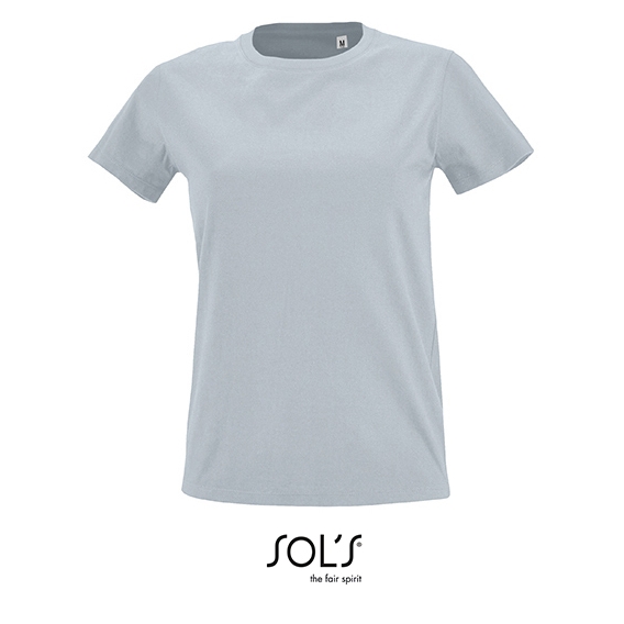 Women`s Round Neck Fitted T-Shirt Imperial