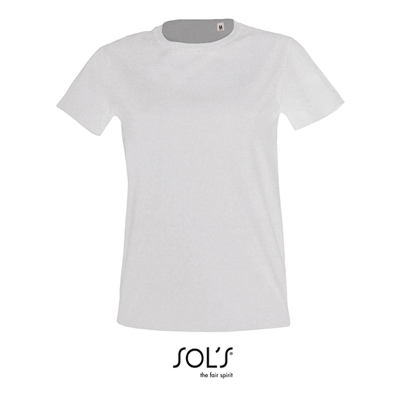 Women`s Round Neck Fitted T-Shirt Imperial