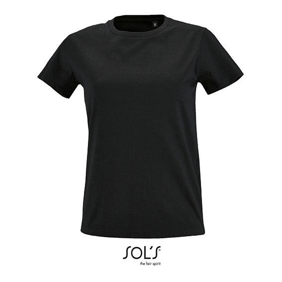 Women`s Round Neck Fitted T-Shirt Imperial