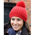 Knitted Flute Pom Pom Hat