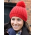 Knitted Flute Pom Pom Hat